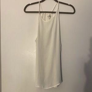 White mesh tank top
